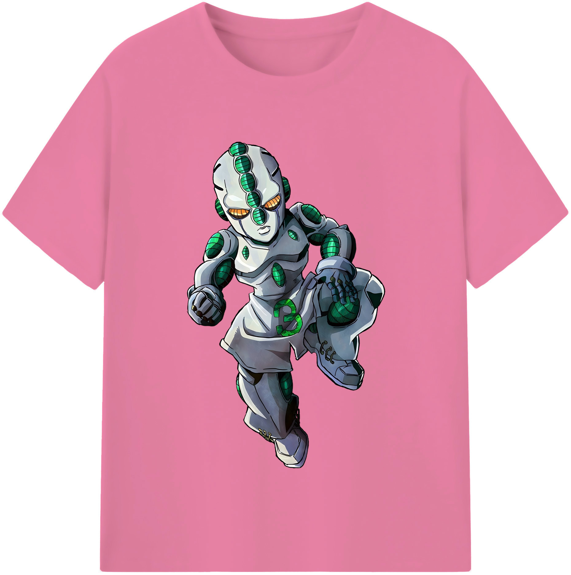 （画像用） ジョジョの奇妙な冒険 広瀨康一 JoJo's Bizarre Adventure Hirose Koichi 綿100％半袖Tシャツ（フロントプリント）